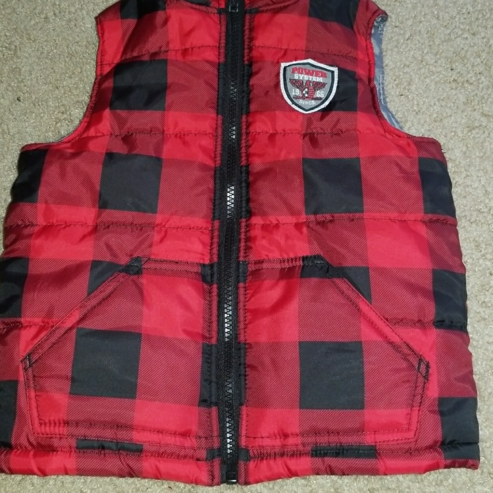Red an Black Vest